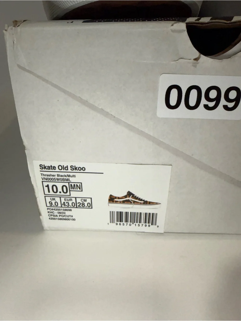 Vans Black & Orange Thrasher Flame Old Skool Sneakers - Men